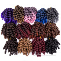 Short Wand Curl Crochet Braid Soft Braiding Hair